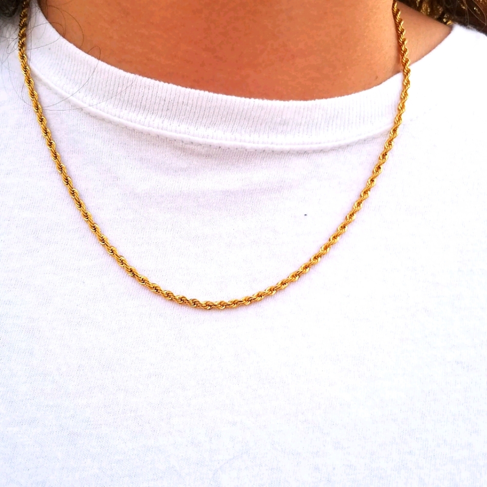 Gold Chain 14k Gold Rope Chain